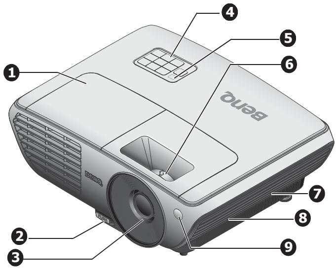 BENQ W703D - Face avant / supérieure - 1