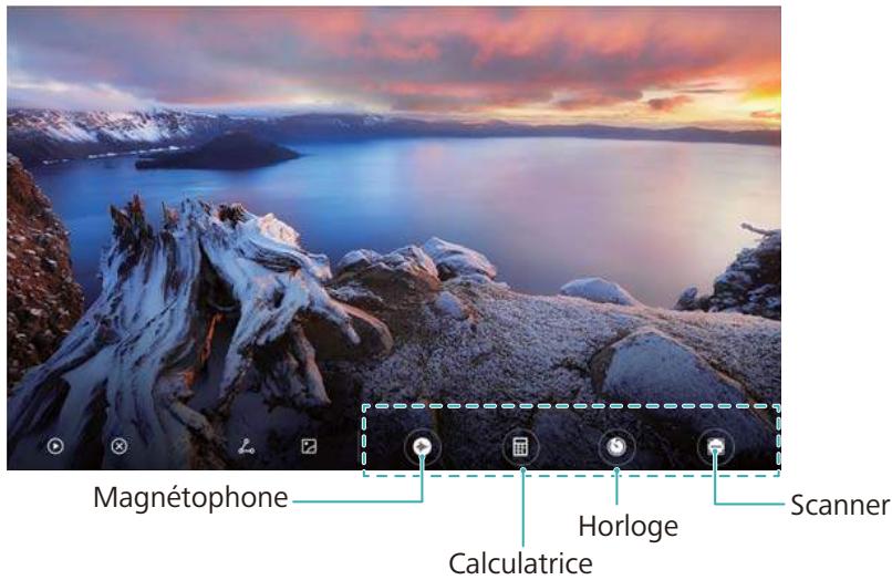 HUAWEI T3 10 16GBLTEGREY - Acceder aux outils depuis l'écran verrouillé - 1
