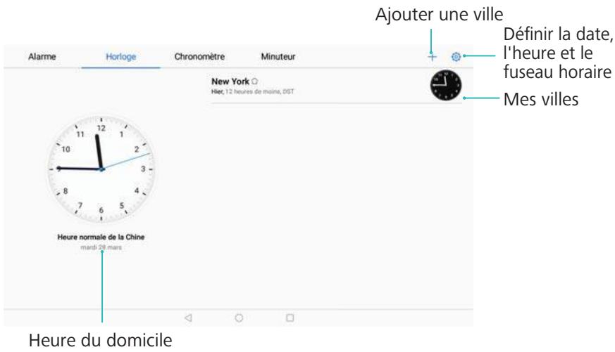 HUAWEI T3 10 16GBLTEGREY - Configurer l'horloge internationale - 1