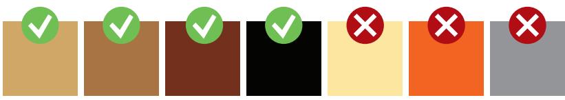 PHILIPS Bri945 - Suitable body hair colors / Geeignete   Körperhaarfarben / Colores de vello   corporal adecuados / Couleurs de poils du   corps adaptées / Adatto ai seguenti colori di   peli / Geschikte kleuren lichaamshaar /   Cores de polo adequadas - 1