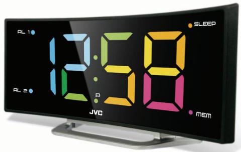JVC RA-F324B - Ativar/desativar o despertador 1 e 2 - 1