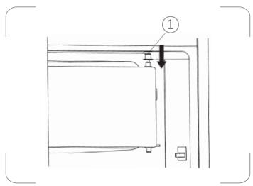 PROLINE TR1201WH - Reversing the freezer compartment door - 2