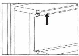 PROLINE TR1201WH - Reversing the freezer compartment door - 5