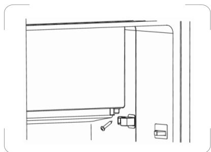 PROLINE TR1201WH - Reversing the freezer compartment door - 1