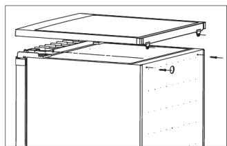 PROLINE TR1201WH - INVERSION DU CÔTÉ D'OUVERTURE DE LA PORTE - 3