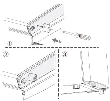 PROLINE TR1201WH - Installing the rubber supporting pad - 2