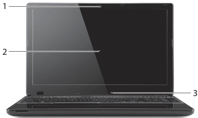 PACKARD BELL TE69BM-28204G1TMNSK - Vue supérieure - affichage - 1
