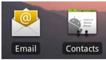 ARCHOS 43 ANDROID 16 GO - UTILISATION DES E-MAILS ET DES CONTACTS (APPLICATIONS E-MAIL ET CONTACTS) - 1