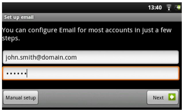 ARCHOS 43 ANDROID 16 GO - UTILISATION DES E-MAILS ET DES CONTACTS (APPLICATIONS E-MAIL ET CONTACTS) - 2
