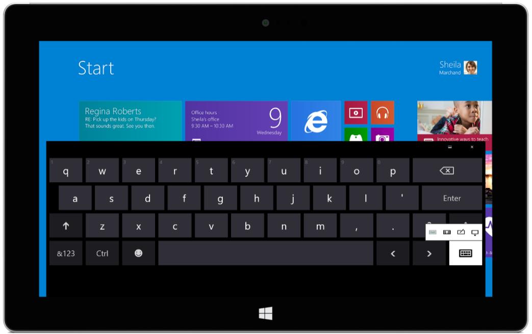 MICROSOFT Surface 2 326B - Affichage du clavier visuel - 2