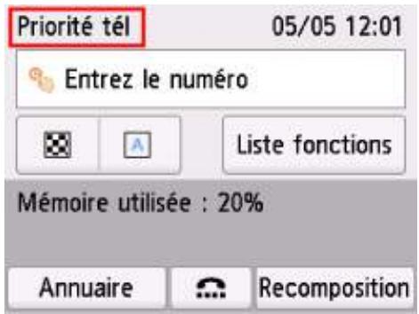 CANON TR7550 - Opérations préalables à la réception d'un fax - 2