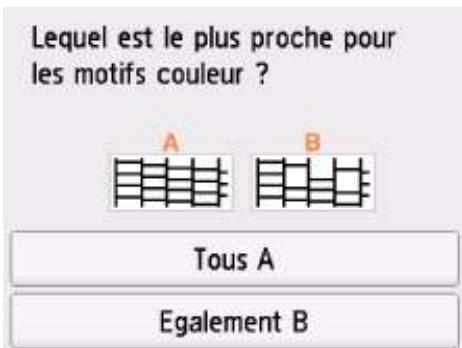 CANON TR7550 - Examen du motif de vérification des buses - 2
