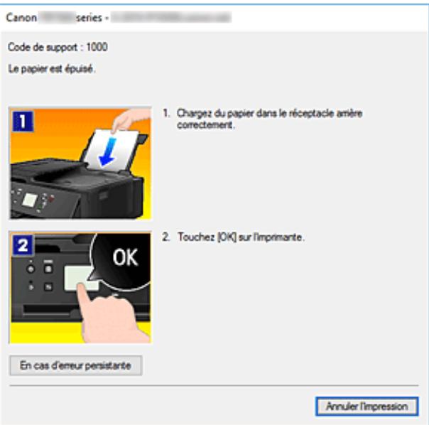 CANON TR7550 - Lorsque des erreurs se produisent - 1