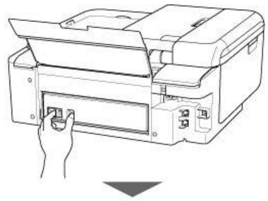 CANON TR7550 - Retirez le capot arrêt. - 1