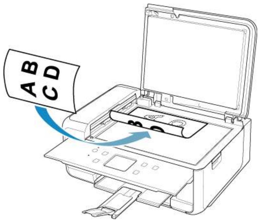 CANON TR7550 - Chargement d'originaux sur la vitre d'exposition - 1