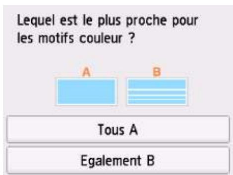CANON TR7550 - Examen du motif de vérification des buses - 3
