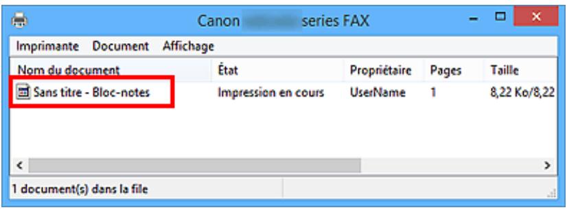 CANON TR7550 - Annulation de la transmission - 1