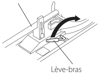 CANON LPP1000 - Soulevez le levier (lève-bras) pour lever le bras de lecture. - 1
