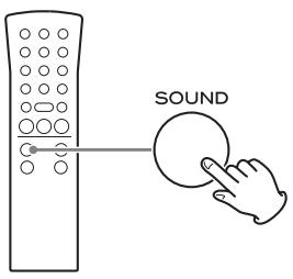 CANON LPP1000 - Appuyez sur la touche SOUND pour sélectionner le paramètre que vous voulez régler. - 1