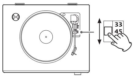 CANON LPP1000 - Réglez la vitesse de rotation (tr/min) en fonction du disque. - 1