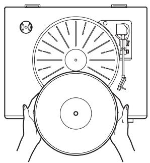 CANON LPP1000 - Placez un disque sur la platine. - 1