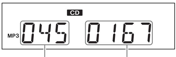 CANON LPP1000 - Exemple d'affichage de disque MP3/WMA - 1
