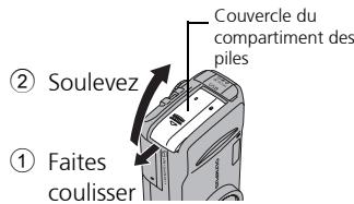 OLYMPUS FE-120X - b. Insérez les piles. - 1