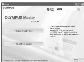 OLYMPUS FE-120X - a. Install the software - 1