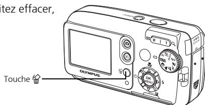 OLYMPUS FE-120X - c. Effacer une photo - 1