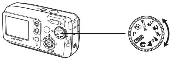 OLYMPUS FE-120X - Molette mode - 1