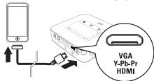 XSORIES X-PROJECT WiFi - Branchement d'un iPhone/ iPad/iPod - 1