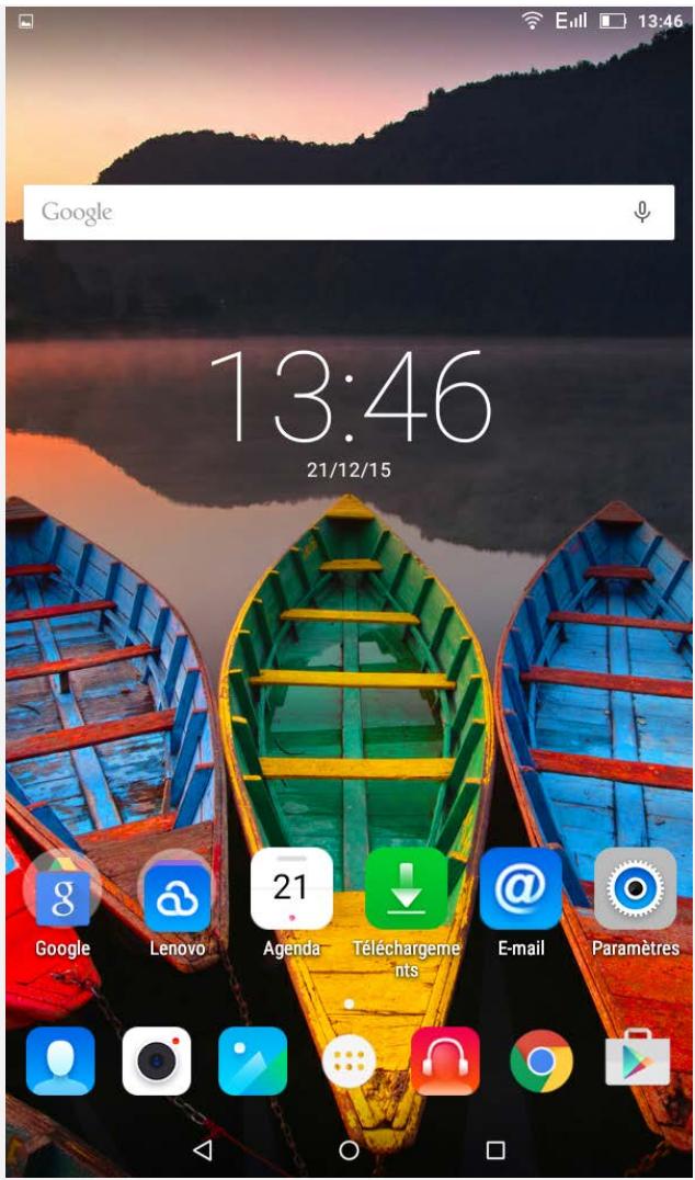 LENOVO Tab3-710 - Écran d'accueil - 1