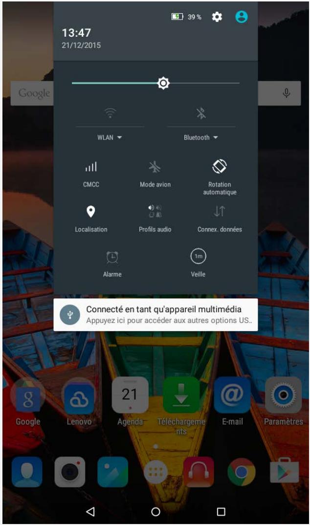 LENOVO Tab3-710 - Connexion de votre(AP)appareil à un ordinateur - 1