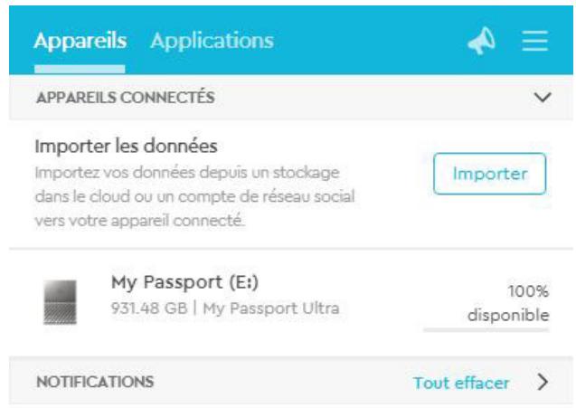 WD My Passport 2To - Recherche de mises à jour du logiciel - 1