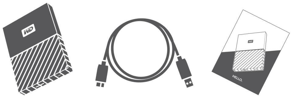 WD My Passport 2To - Contenu du kit - 1