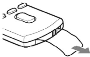 SONY CDX-GT410C - Préparation de la mini-télécommande - 1