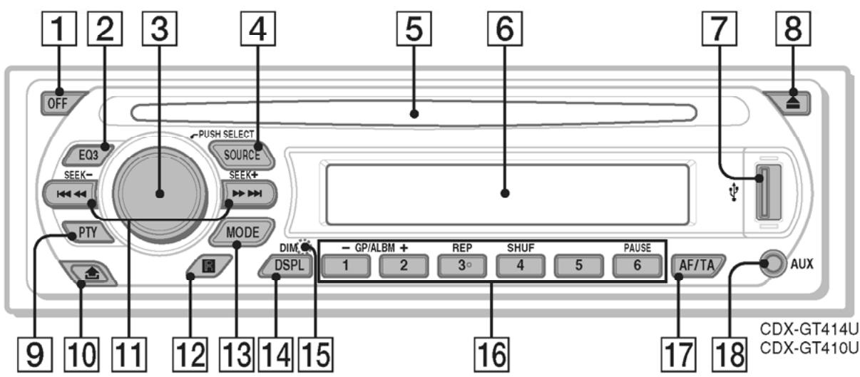 SONY CDX-GT410C - Appareil principal - 1