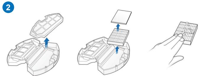 ECOVACS D600 - Dust Bin and Filters - 3