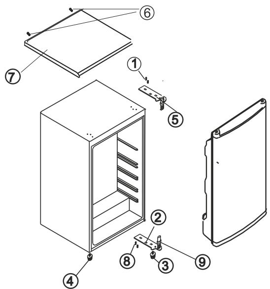 PROLINE TTZ68 - INVERSION DU SENS D'OUVERTURE DE LA PORTE - 1