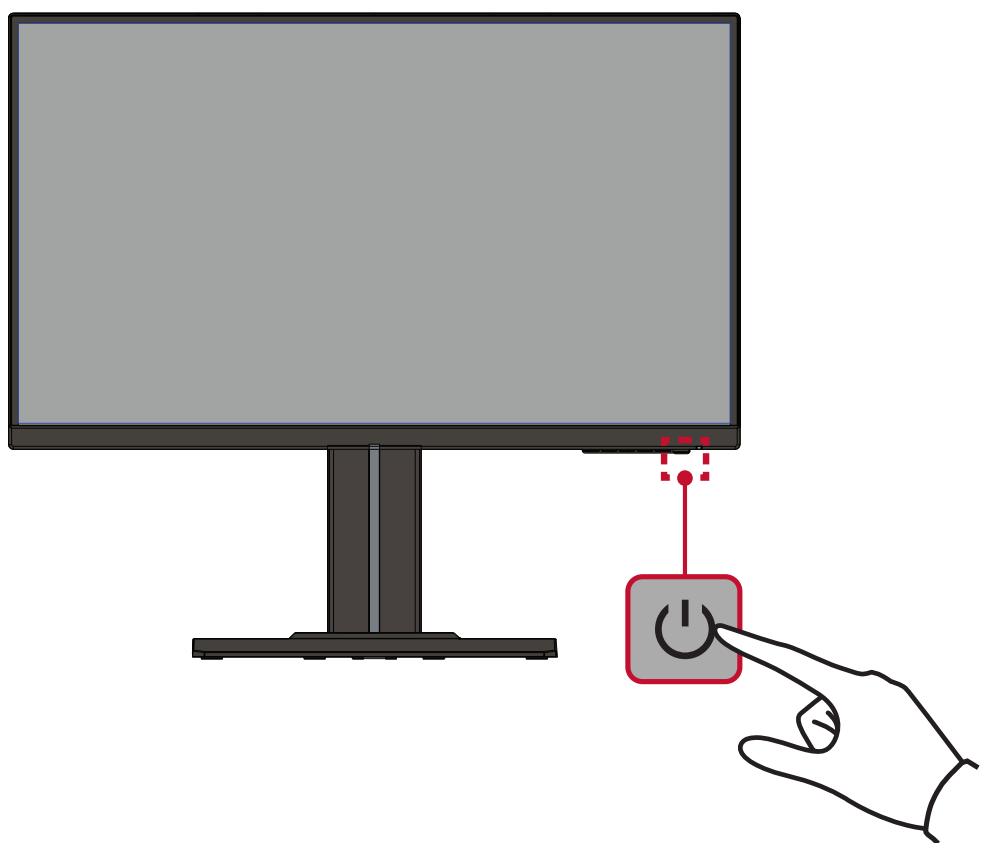 VIEWSONIC XG2705-2K - Turning the Device On/Off - 1