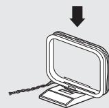 DENON D-M38 - Montage de l'antenne cadre AM - 3