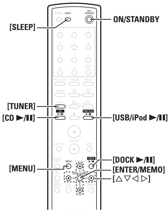 DENON D-M38 - Symboles utilisés pour indiquer les touches dans ce manuel - 2