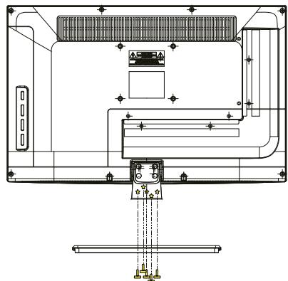 TOKA LTE-1420 - Schéma d'assemblage de la TV sur le support - 2