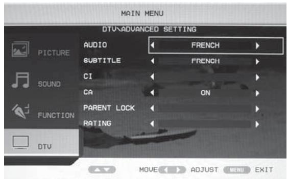 TOKA LTE-1420 - Reglages avances - 1