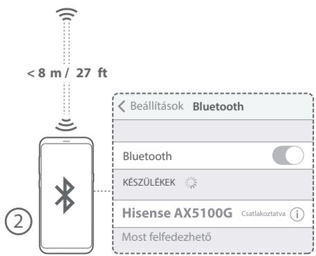 HISENSE BARRE DE SON AX5100G - Párosítás a mélynyomóval és a hátó terhatásu hangszórkkal - 9