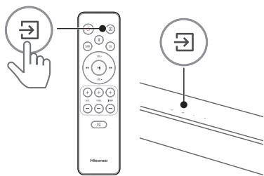 HISENSE BARRE DE SON AX5100G - Wählt die Wiedergabefunktion (2) - 3
