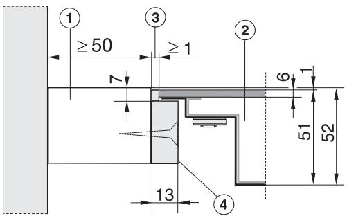MI KM6386 - Découpe du plan de travail - 1