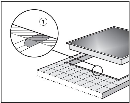 MI KM6386 - Joint entre la table de cuisson et le plan de travail - 2