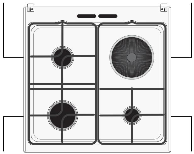 ARTHUR MARTIN M6744CPWBLANC - La table de cuisson - 1