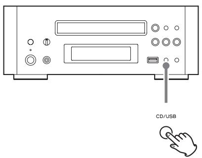 TEAC CD-H750 S - B Comment sélectionner CD ou USB - 1